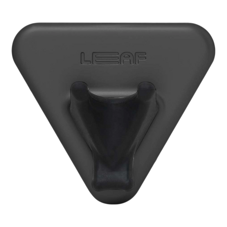 Svart trekantet Leaf Shave dusjholder med gummiert klemme