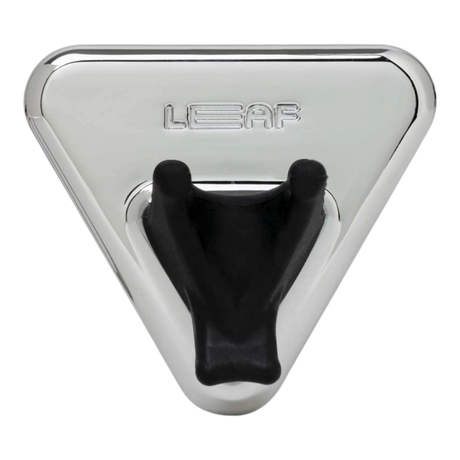 Sølvfarget blank Leaf Shave dusjholder med klemme