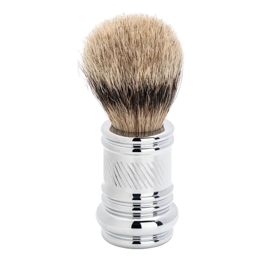 Merkur Barber Pole Silvertip Badger barberkost 