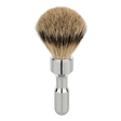 Merkur Futur Silvertip barberkost Polert krom 