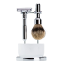 Merkur Futur Silvertip barbersett 4 deler 