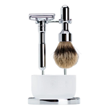 Merkur Futur Silvertip barbersett 4 deler 
