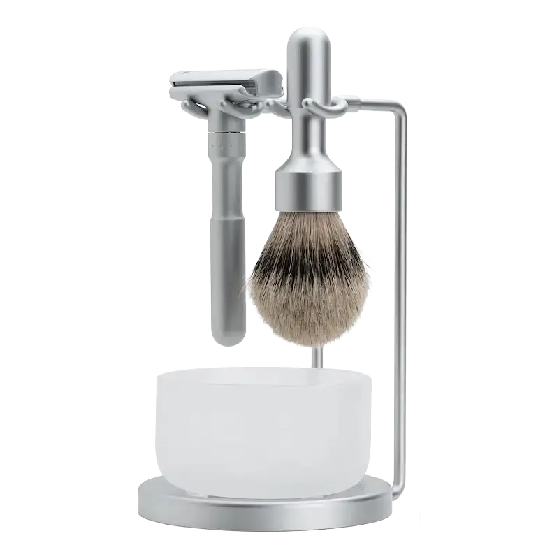 Merkur Futur Silvertip barbersett 4 deler 