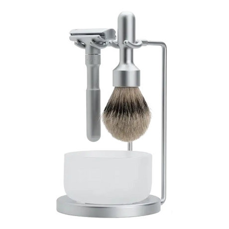 Merkur Futur Silvertip barbersett 4 deler 
