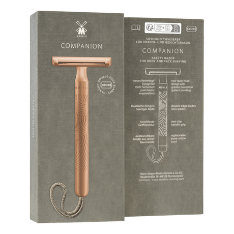 Mühle Companion barberhøvel - Rosegull 