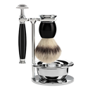 Mühle Sophist barbersett 4 deler Sort 