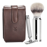 Mühle reisebarbersett Brun 