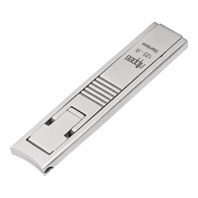 Nippes tynn negleklipper rustfritt stål med læretui 