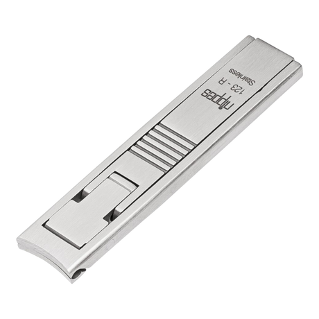 Nippes tynn negleklipper rustfritt stål med læretui 