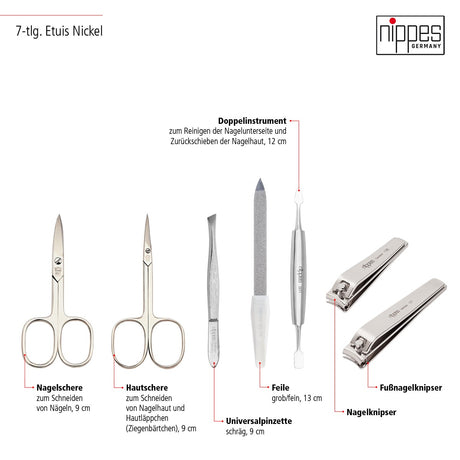 Nippes manikyrsett Vintage - 7 deler 