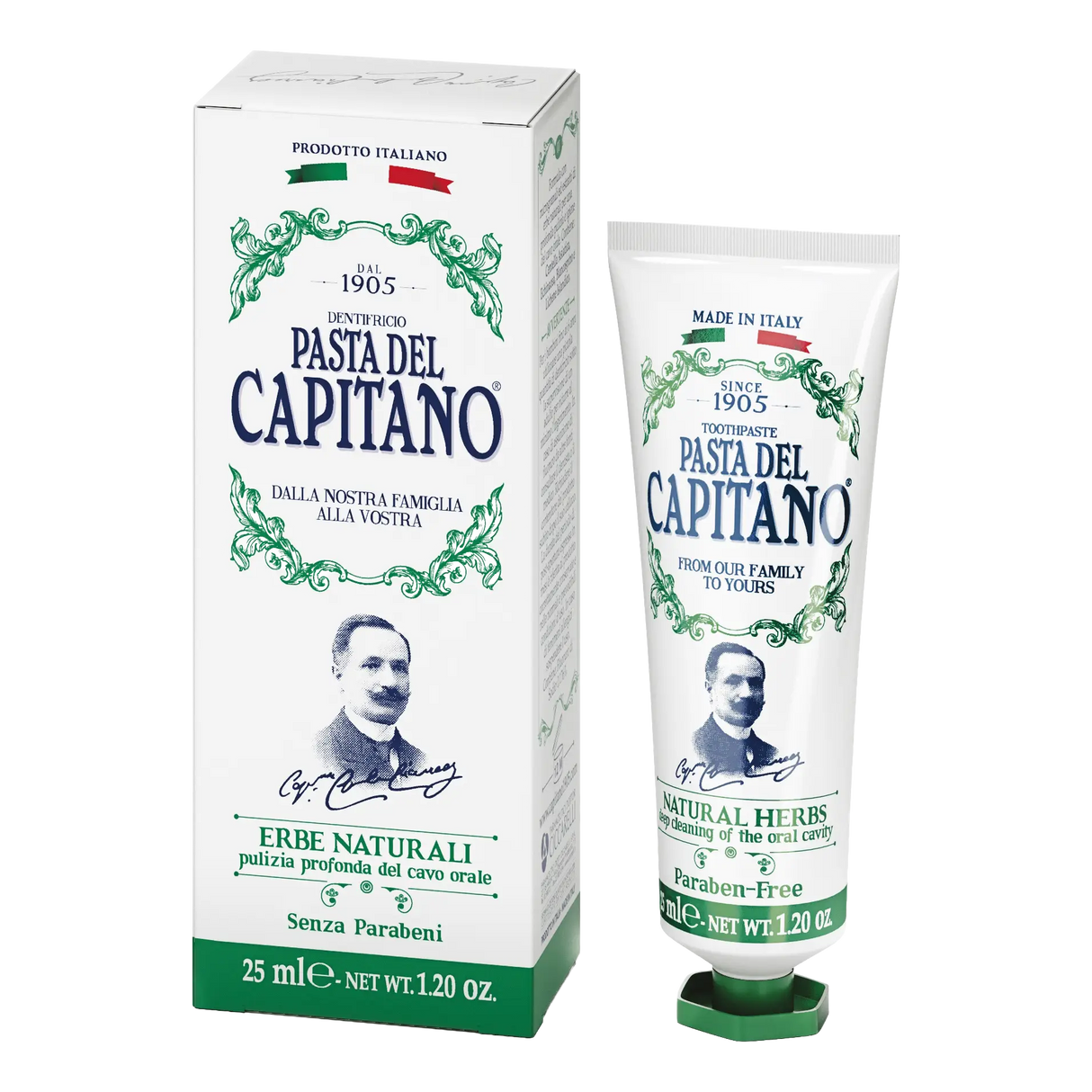 Pasta del Capitano 1905 Natural Herbs tannkrem 