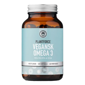Plantforce Vegansk Omega 3 EPA & DHA 120 Vegkapsler 