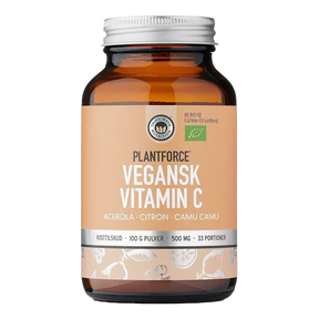 Plantforce Vegansk Vitamin C Økologisk pulver 
