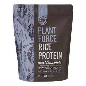 Plantforce risproteinpulver sjokolade 800g økologisk rå vegan protein