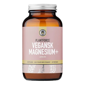 Plantforce Vegansk Magnesium+ Lemon 160g Pulver 