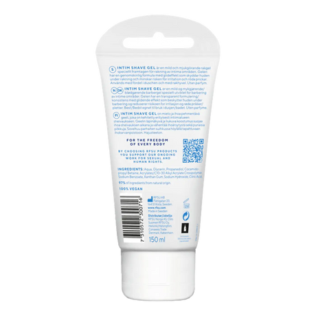 RFSU Intim Easy Shave Gel barbergelé 