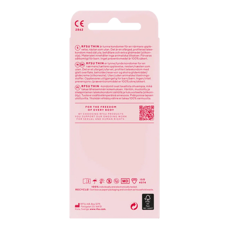 RFSU kondomer Thin 10-pakning 