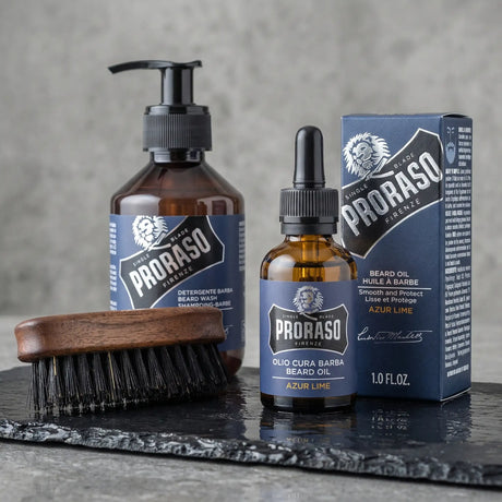 Skjeggsett - Proraso + liten børste 
