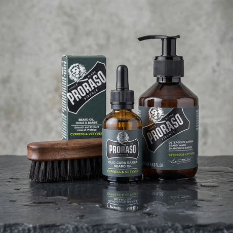 Skjeggsett - Proraso + liten børste 