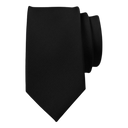 Slips av silke Sort 7 cm