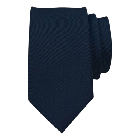 Slips av silke Navy 7 cm