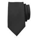 Slips av silke Mørkegrå 7 cm