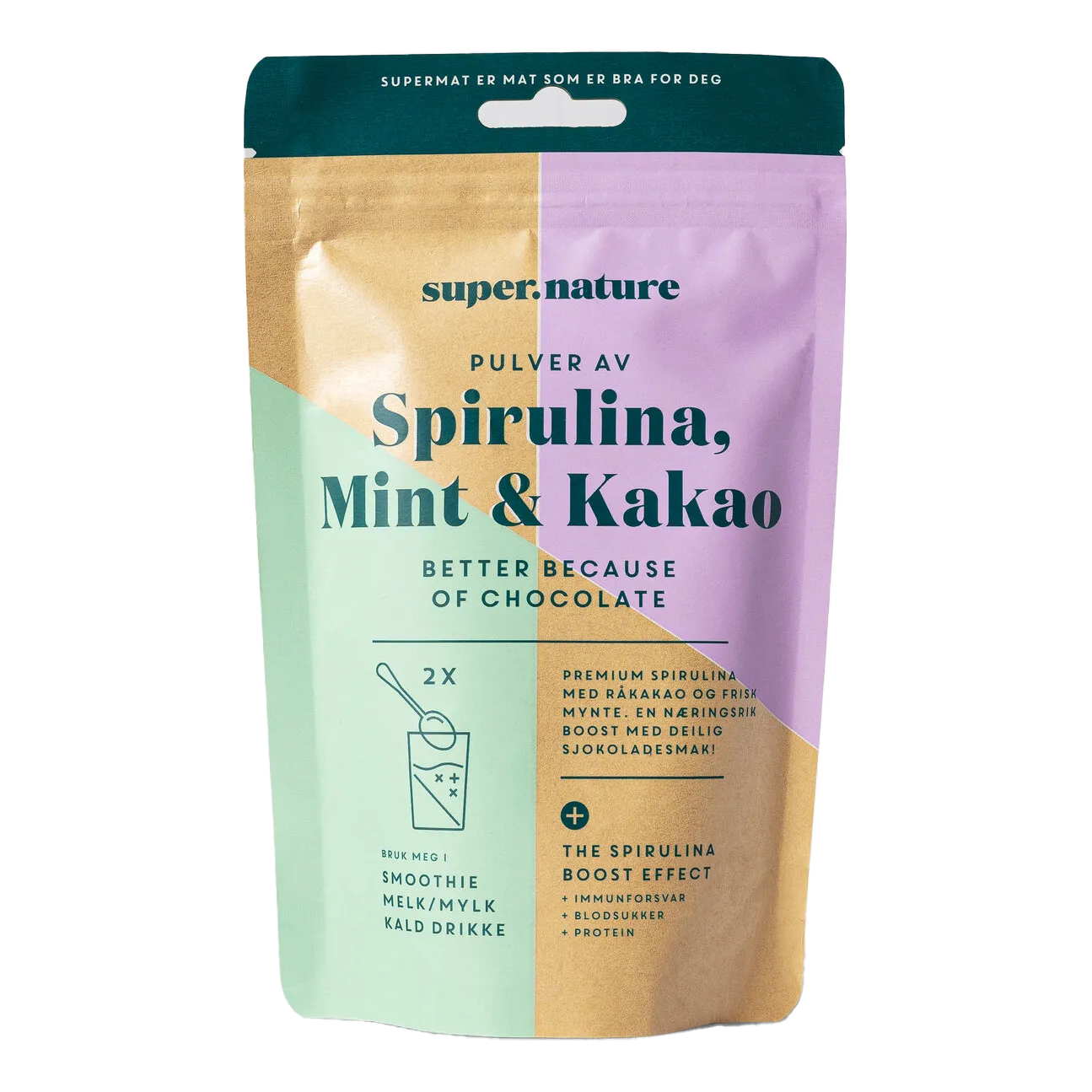 Supernature Spirulina Mint & Kakao 