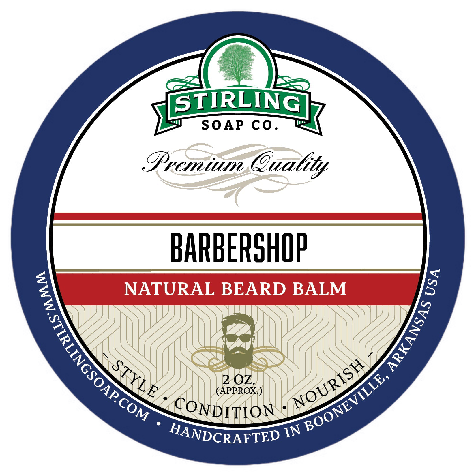 Stirling Soap Co. Beard Balm skjeggpomade Barbershop