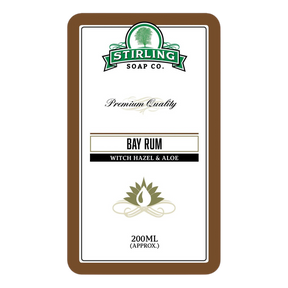 Stirling Soap Co. Witch Hazel and Aloe etterbarberingsvann Bay Rum