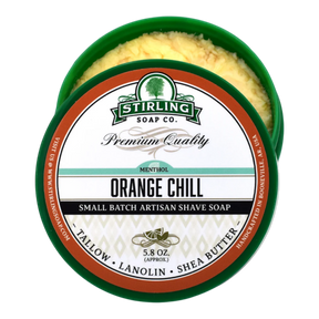 Stirling Soap Co. barberkrem i skål - Orange Chill 