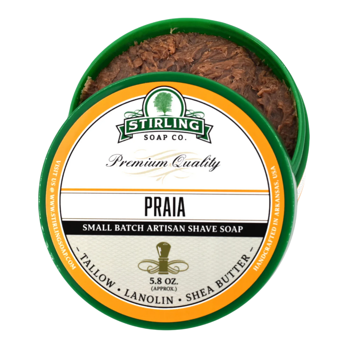 Stirling Soap Co. barberkrem i skål - Praia