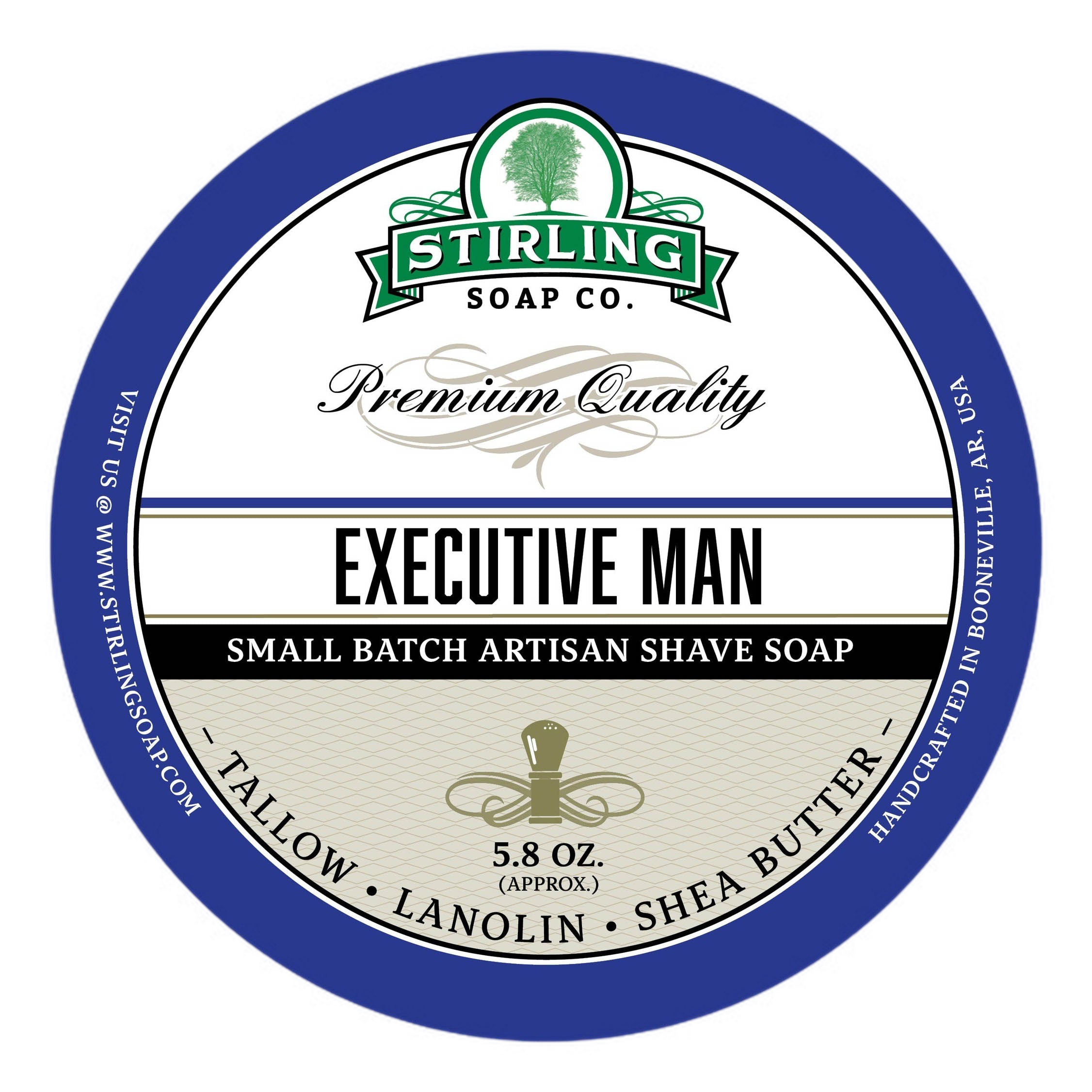 Stirling Soap Co. barbersåpe i skål Executive Man