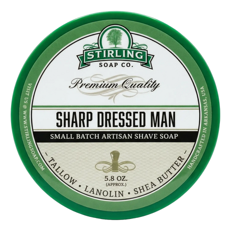 Stirling Soap Co. barbersåpe i skål 