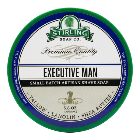 Stirling Soap Co. barbersåpe i skål 