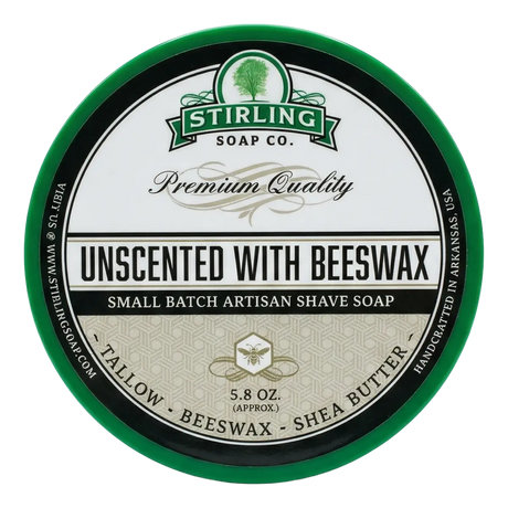 Stirling Soap Co. barbersåpe i skål 