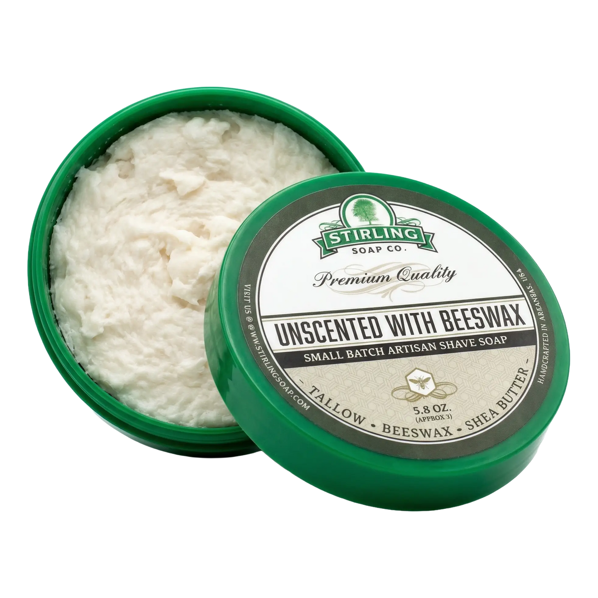 Stirling Soap Co. barbersåpe i skål 