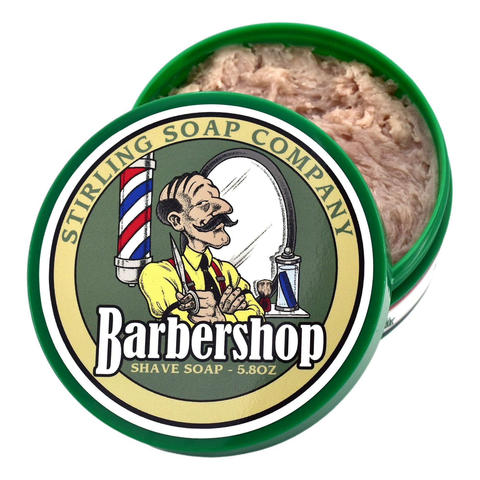 Stirling Soap Co. barbersåpe i skål Barbershop