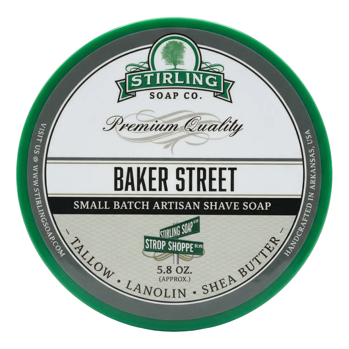 Stirling Soap Co. barbersåpe i skål 