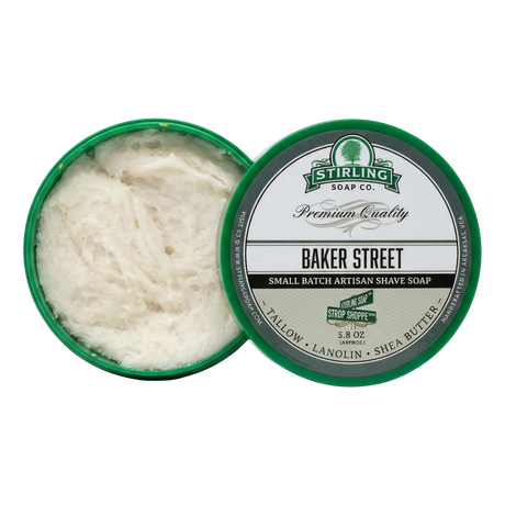 Stirling Soap Co. barbersåpe i skål 