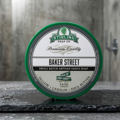 Stirling Soap Co. barbersåpe i skål 