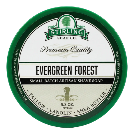 Stirling Soap Co. barbersåpe i skål 