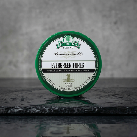 Stirling Soap Co. barbersåpe i skål 