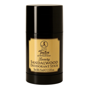 Taylor of Old Bond Street Luxury Sandalwood deodorantstift i svart med gyllen etikett