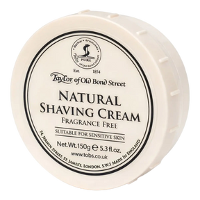 Taylor of Old Bond Street naturlig barberkrem i skål - Duftfri 