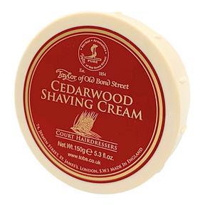 Taylor of Old Bond Street naturlig barberkrem i skål - Sedertre 