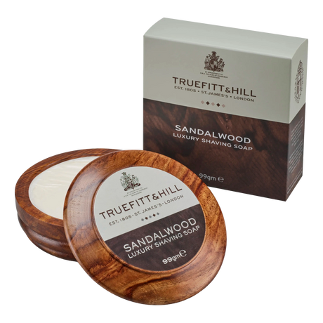 Truefitt & Hill Luxury barbersåpe i treskål - Sandalwood 