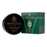 Truefitt & Hill West Indian Limes barberkrem i skål og grønn eske