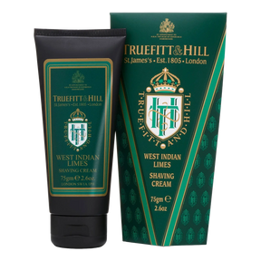 Truefitt & Hill barberkrem i tube West Indian Limes 75g med grønn og gull design