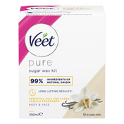 Veet Pure Sugar Wax Kit kropp & ansikt 