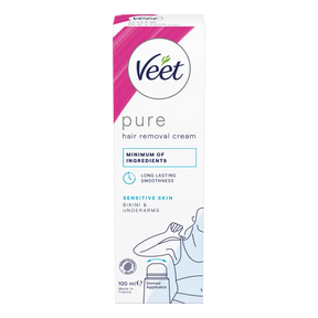 Veet Pure hårfjerningskrem bikini & armhuler sensitiv hud 